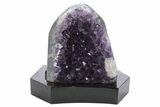 Amethyst Cluster With Wood Base - Uruguay #233726-1
